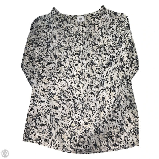 Blouse Long Sleeve By Cabi In Multi-colored, Size: S