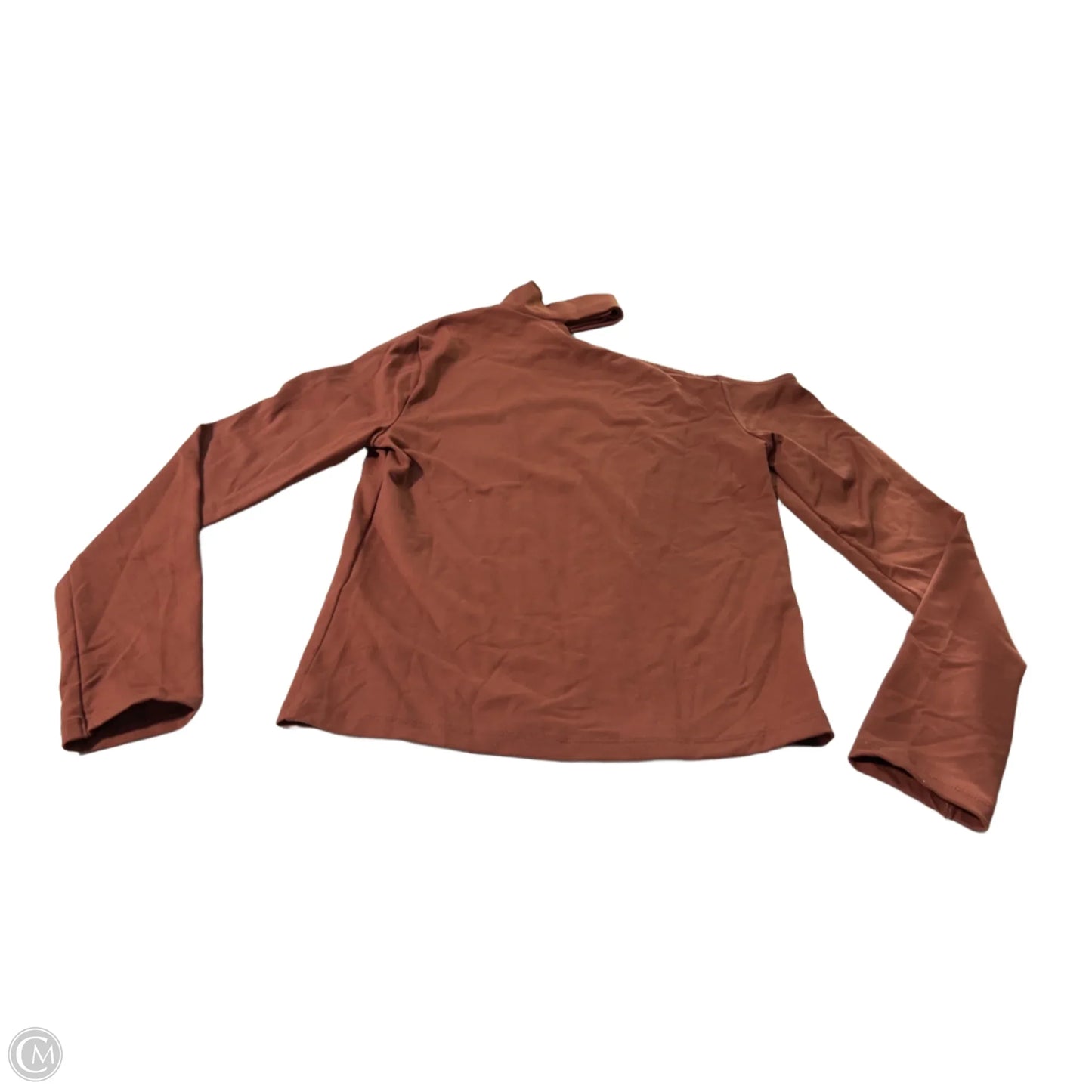 Top Long Sleeve By Abercrombie And Fitch In Brown, Size: S