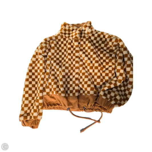 Jacket Fleece By Mystree In Orange, Size: M