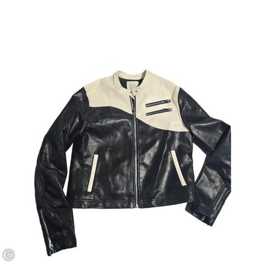 Jacket Moto By Cmb In Black, Size: M