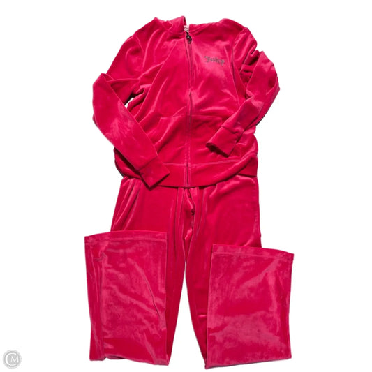 Top 2pc Long Sleeve By Juicy Couture In Pink, Size: S