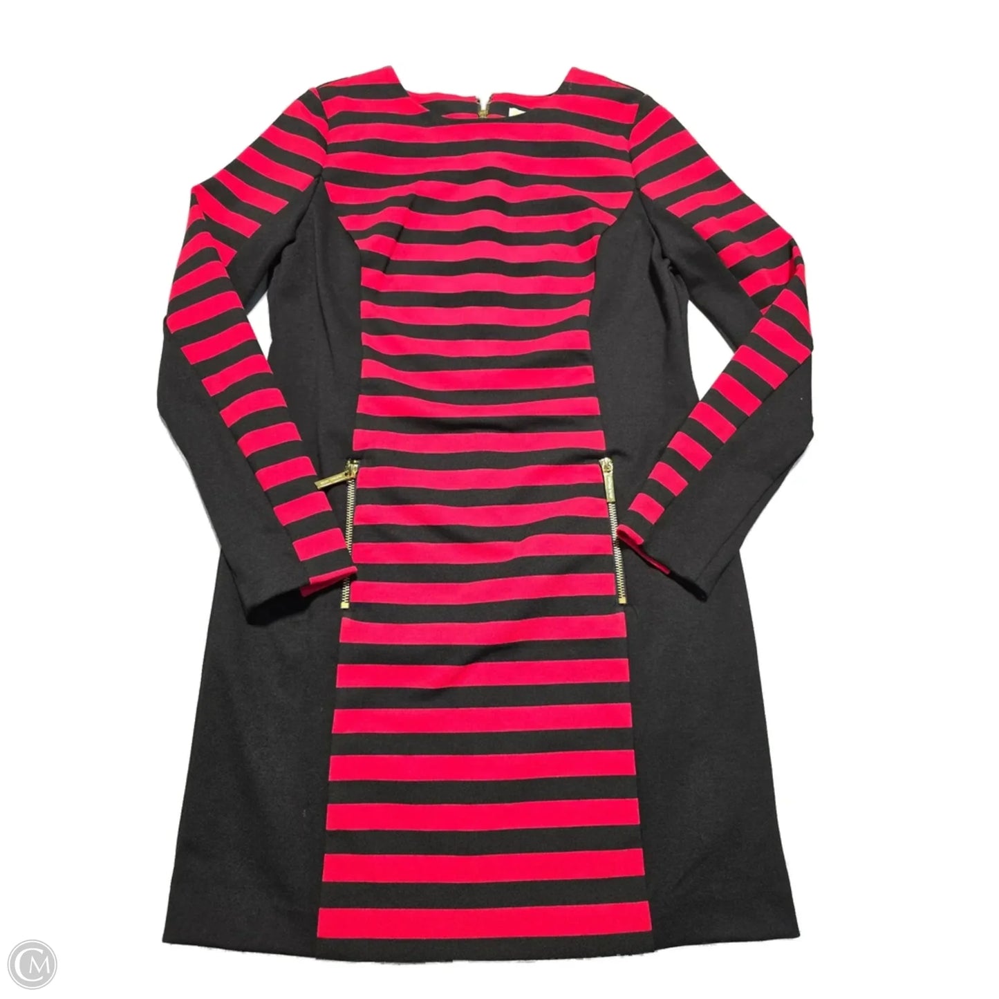 Dress Designer By Michael Kors In Striped Pattern, Size: M