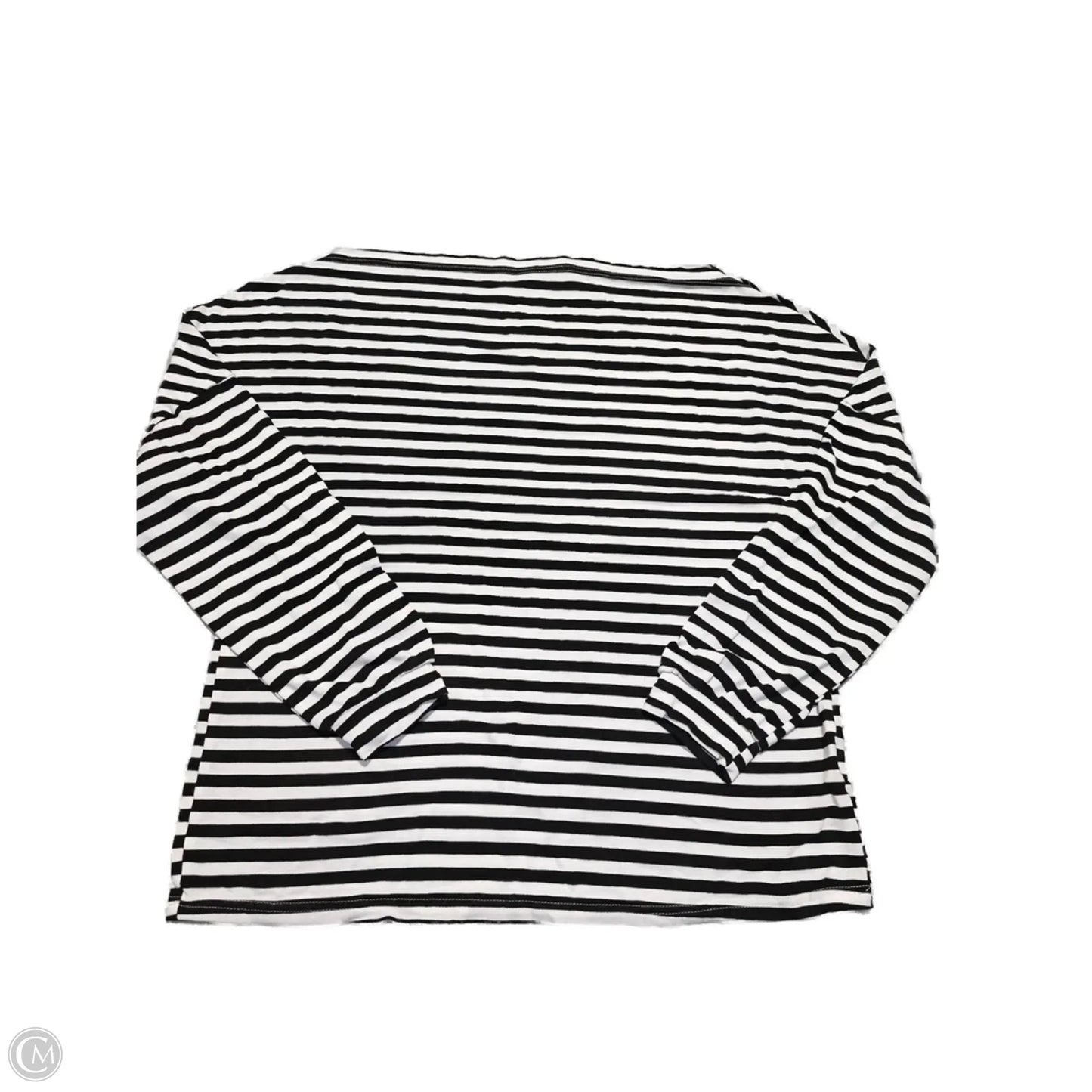 Top 3/4 Sleeve By Shein In Striped Pattern, Size: 1x