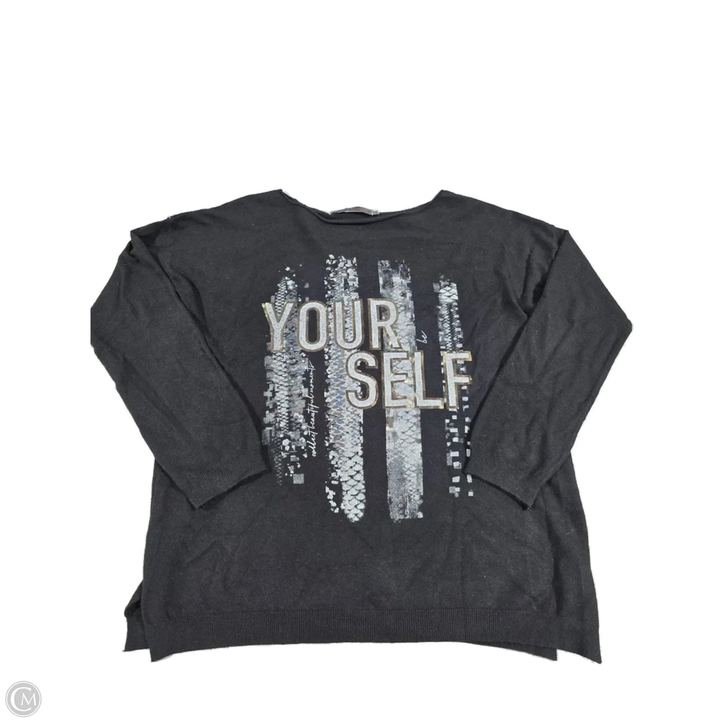 Top Long Sleeve Basic By Cme In Black, Size: Xl