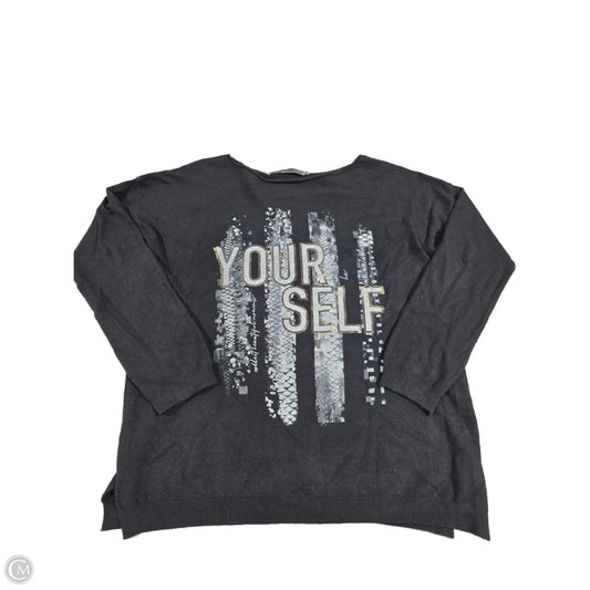 Top Long Sleeve Basic By Cme In Black, Size: Xl