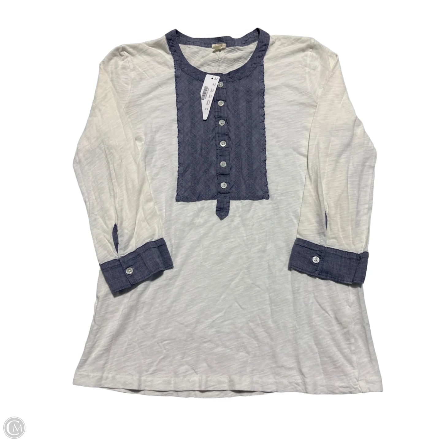 Top Short Sleeve By J. Crew In White, Size: Xs