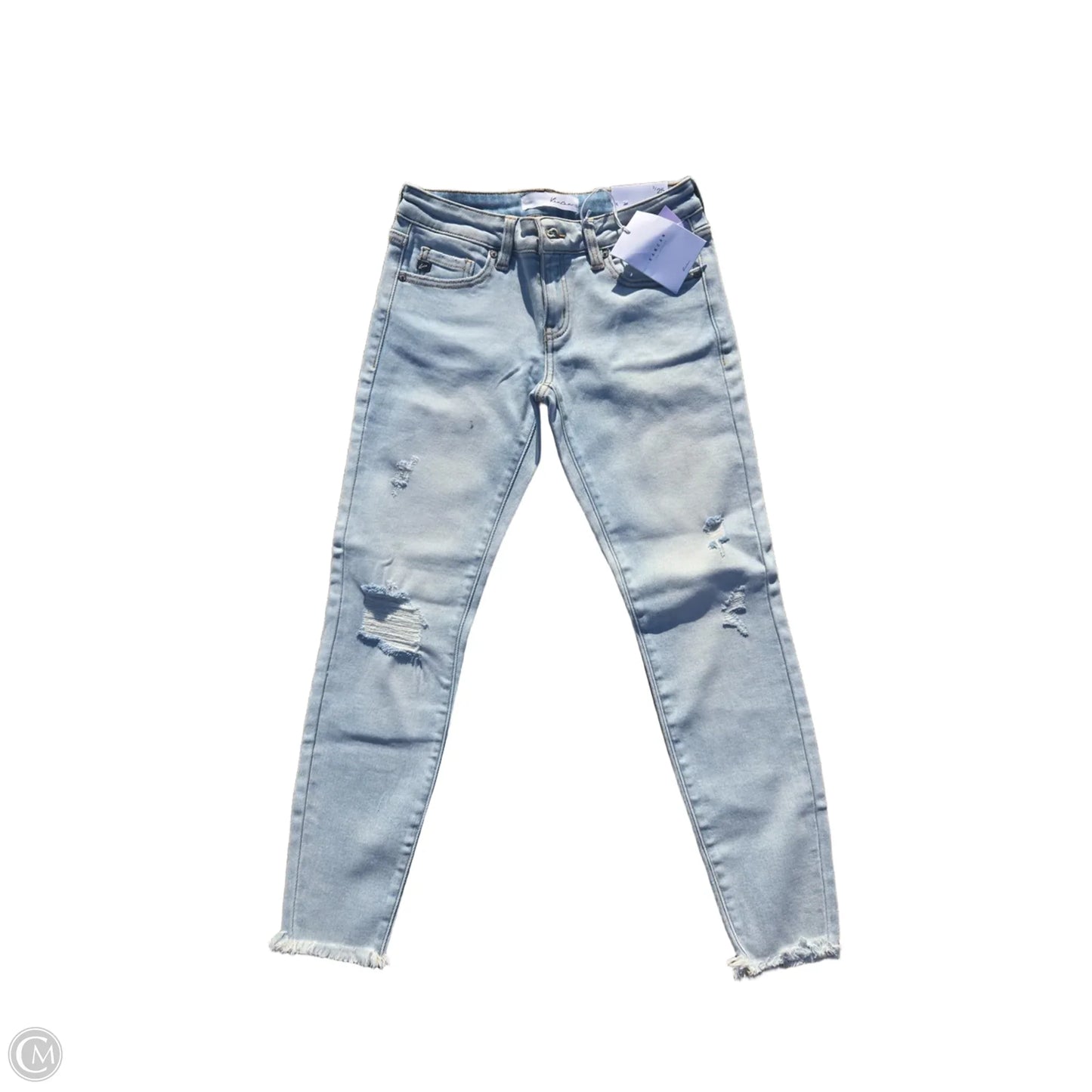 Jeans Straight By Kancan In Blue Denim, Size: 4