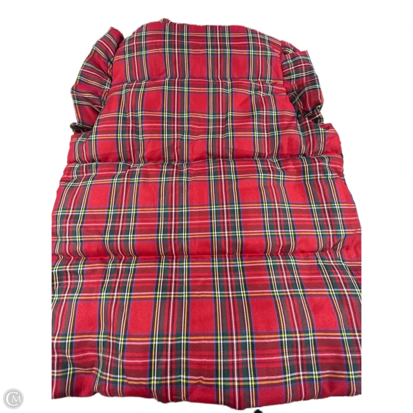 Vest Fleece By Cme In Plaid Pattern, Size: M