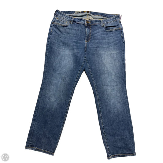 Jeans Straight By Kut In Blue Denim, Size: 20