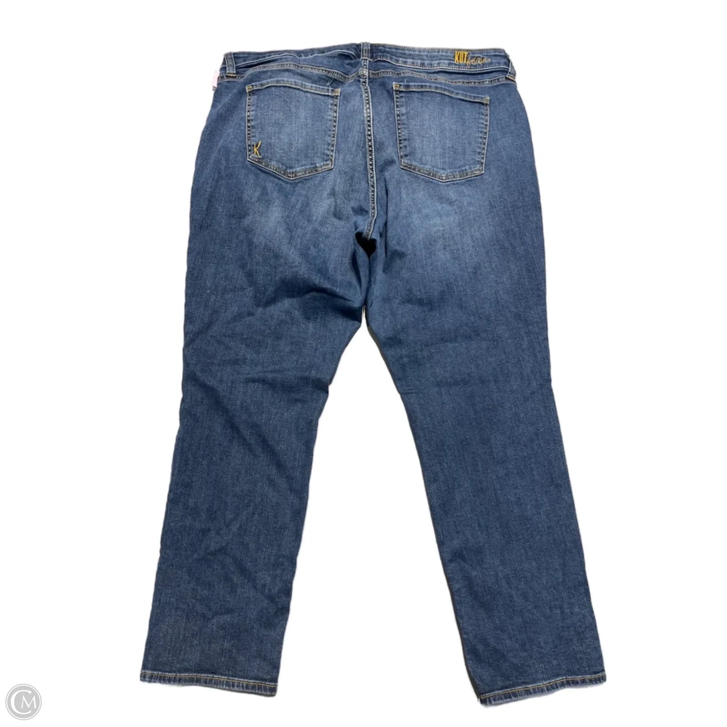 Jeans Straight By Kut In Blue Denim, Size: 20