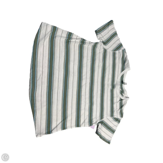 Top Short Sleeve By Wishlist In Striped Pattern, Size: S