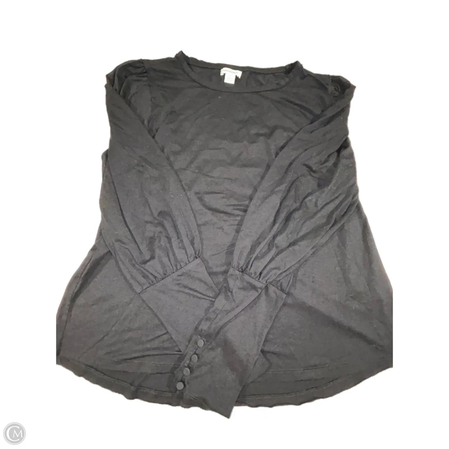 Top Long Sleeve By Sundance In Black, Size: L