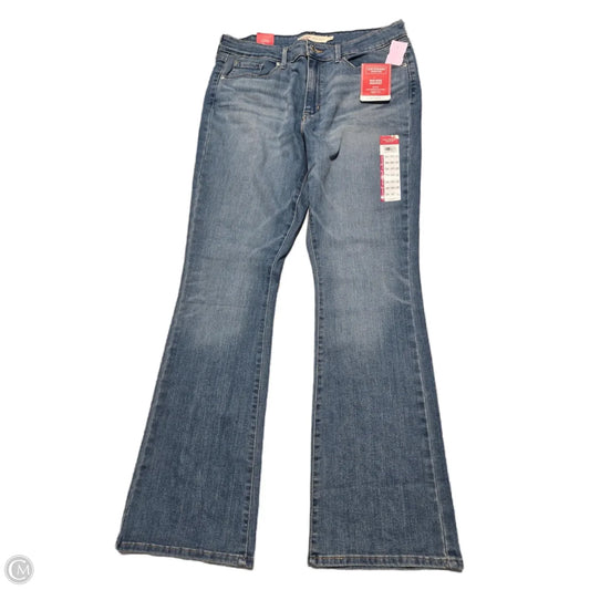 Jeans Skinny By Levis In Blue Denim, Size: 12