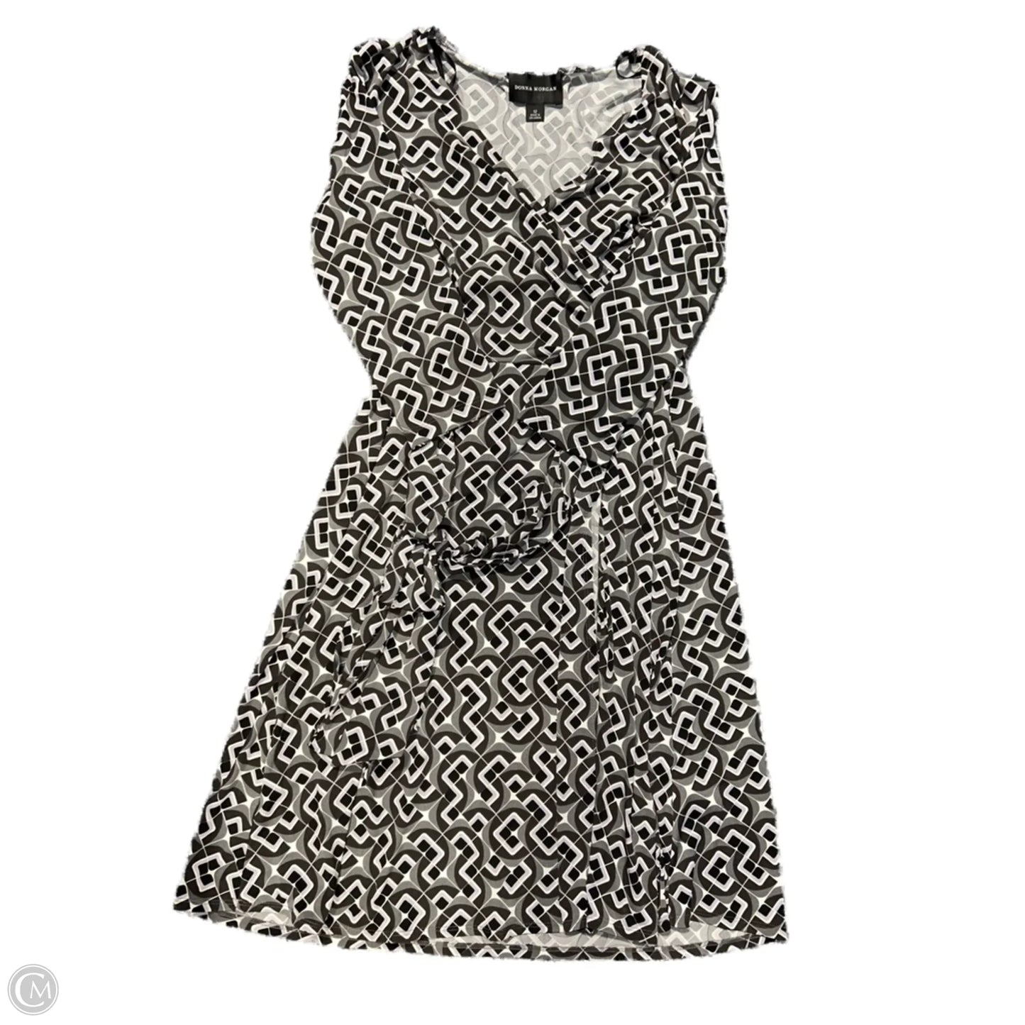 Dress Party Short By Donna Morgan In Geometric Pattern, Size: L