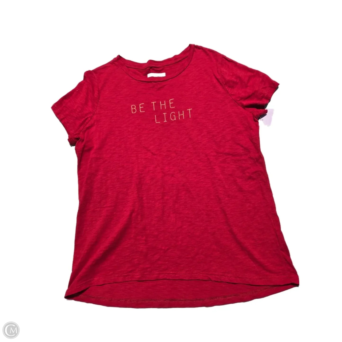 Top Short Sleeve Basic By Cmc In Red, Size: Xl