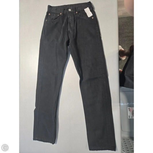 Jeans Straight By Levis In Black, Size: 2