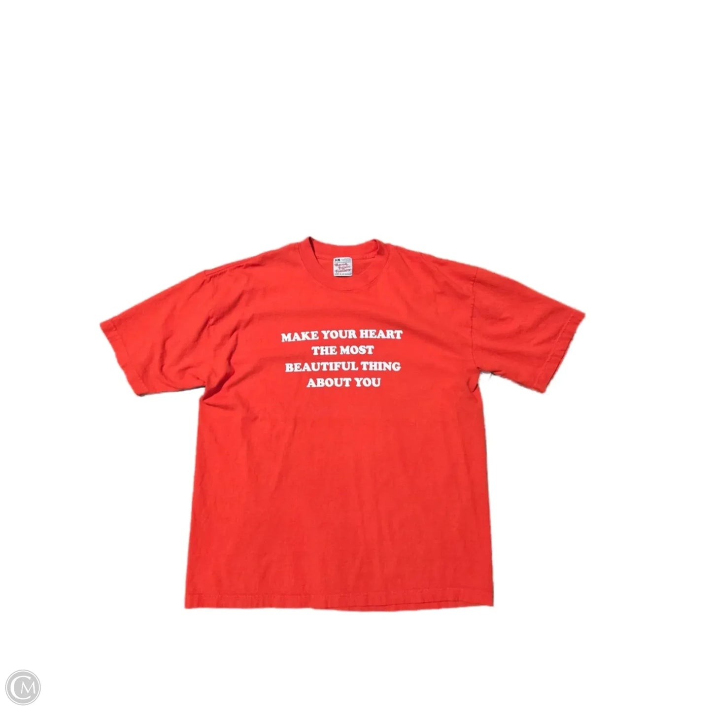 Top Short Sleeve By Cmc In Orange, Size: S