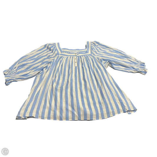 Top 3/4 Sleeve By Lc Lauren Conrad In Striped Pattern, Size: 1x
