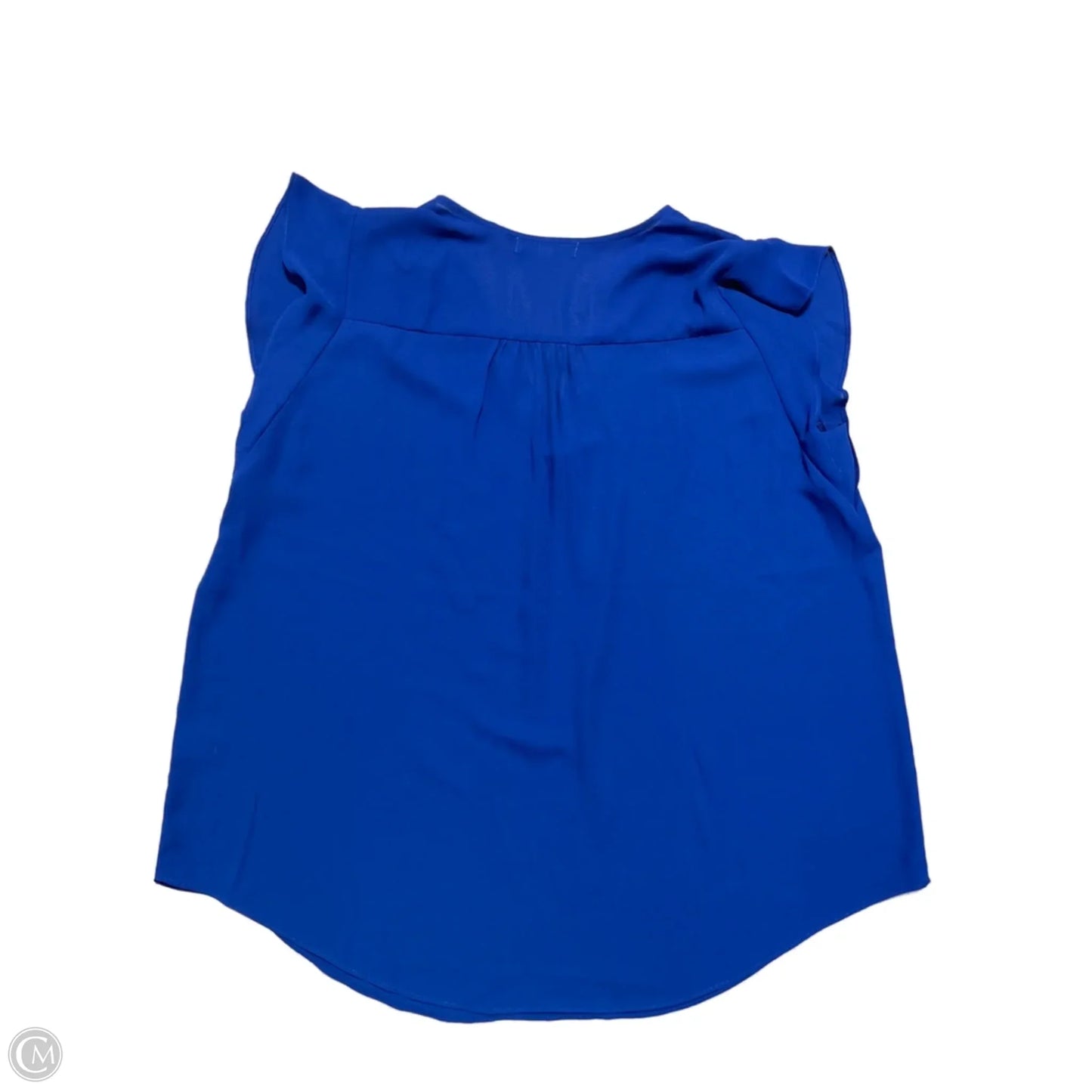 Blouse Short Sleeve By Chaus In Blue, Size: 1x