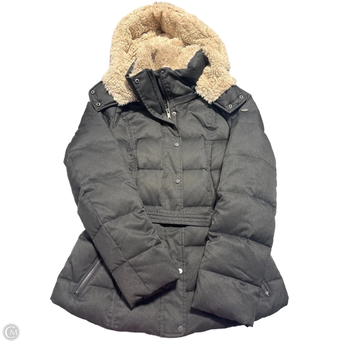 Coat Puffer & Quilted By Cmc In Grey, Size: S