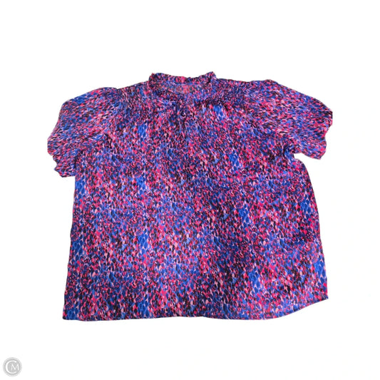 Blouse Short Sleeve By Cmc In Multi-colored, Size: Xl