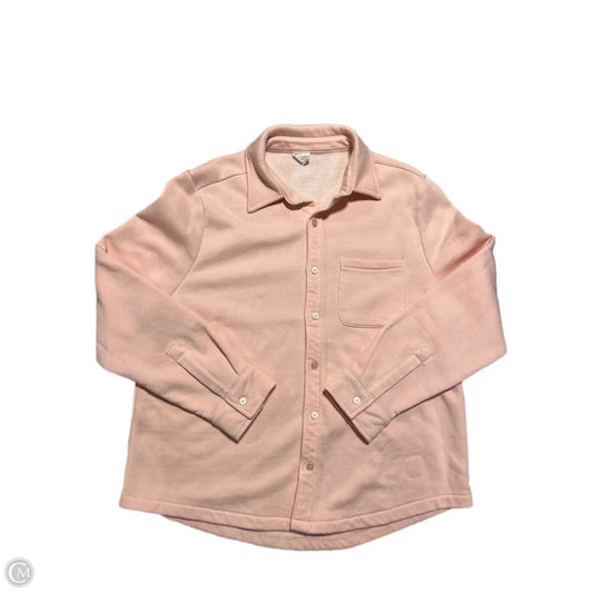 Top Long Sleeve By Cmc In Pink, Size: L