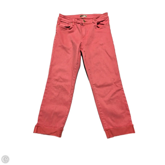 Jeans Straight By Kut In Peach, Size: 10