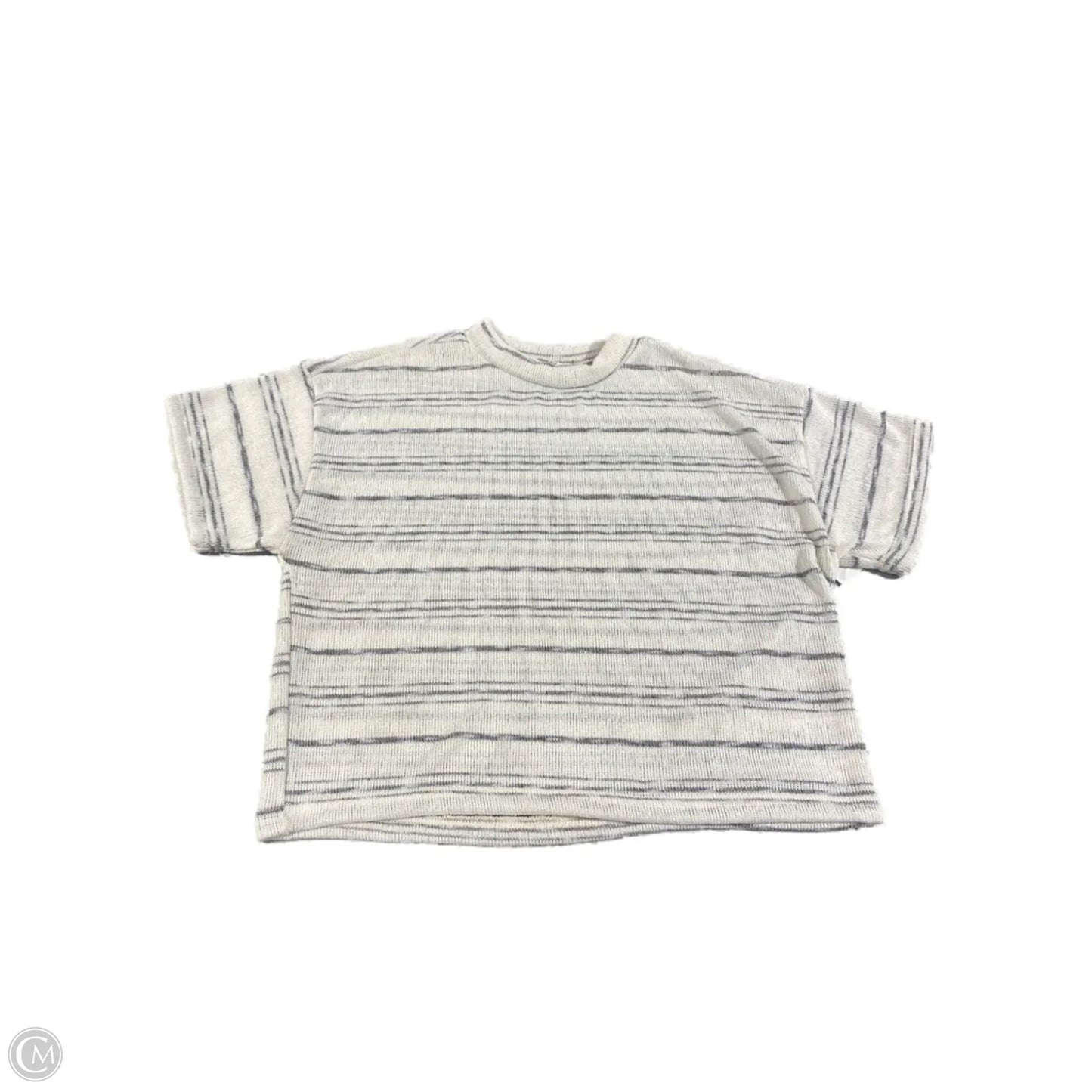 Top Short Sleeve By Cmc In Striped Pattern, Size: M