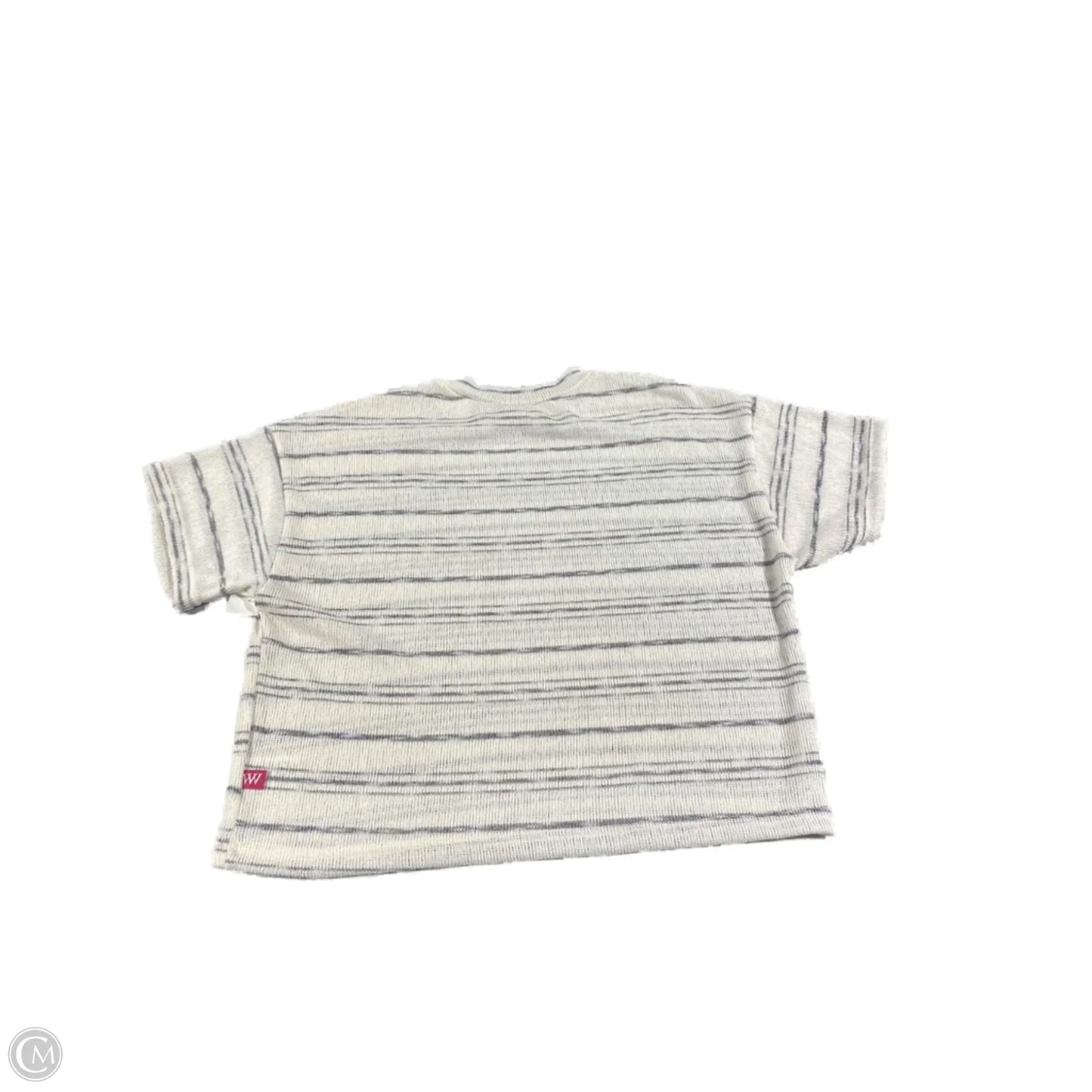 Top Short Sleeve By Cmc In Striped Pattern, Size: M