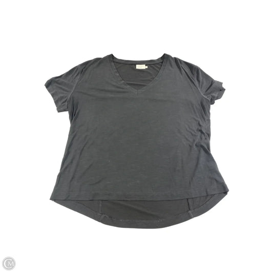 Top Short Sleeve By Cmc In Black, Size: L