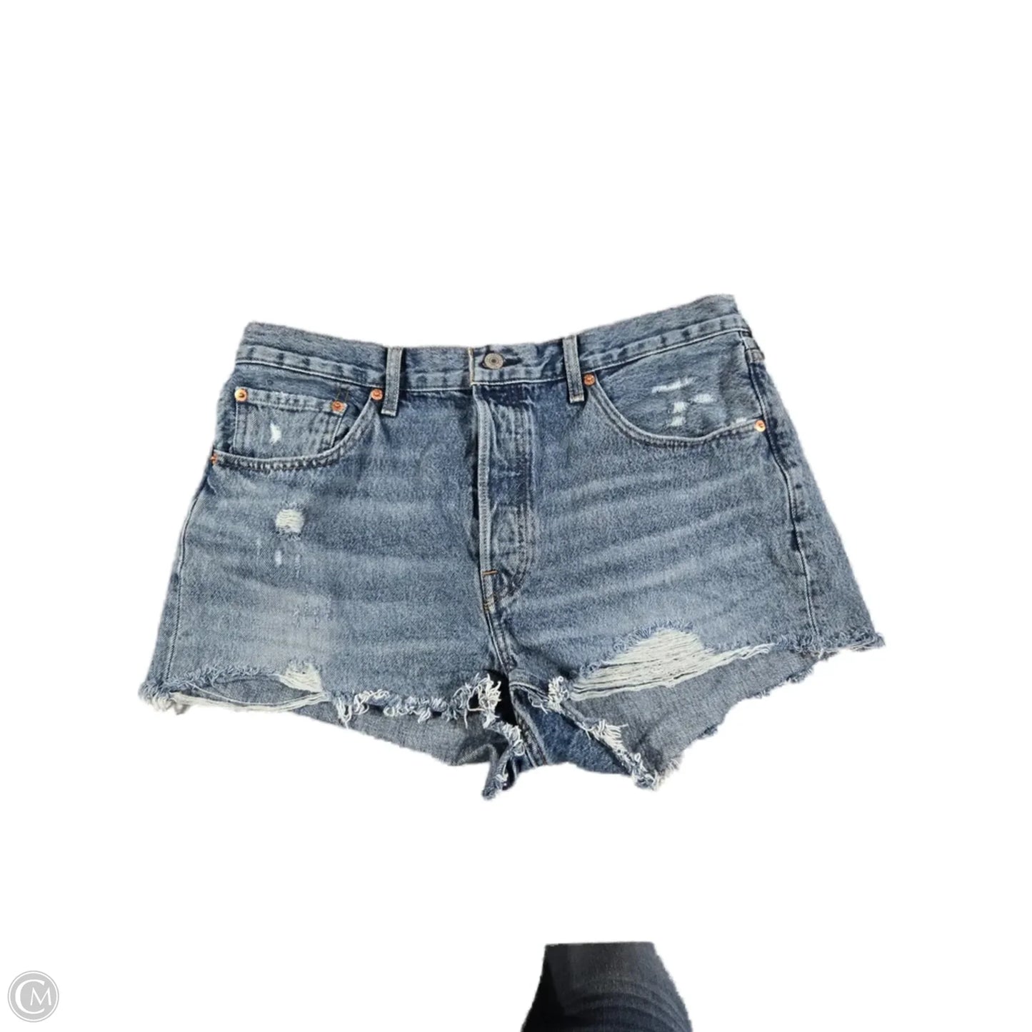 Shorts By Levis In Blue Denim, Size: 14