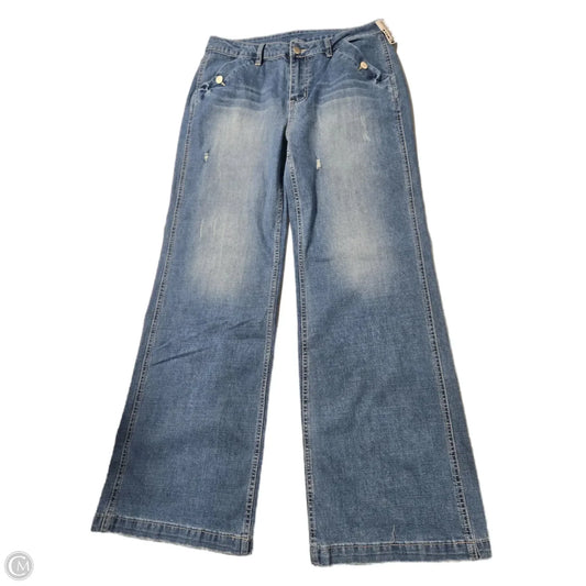 Jeans Boot Cut By Cmc In Blue Denim, Size: L