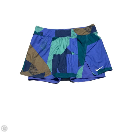 Athletic Skort By Nike In Blue, Size: L