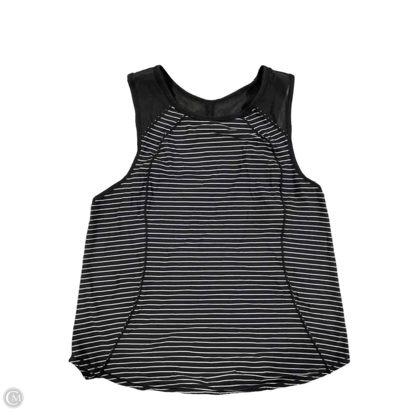 Athletic Tank Top By Lululemon In Striped Pattern, Size: M