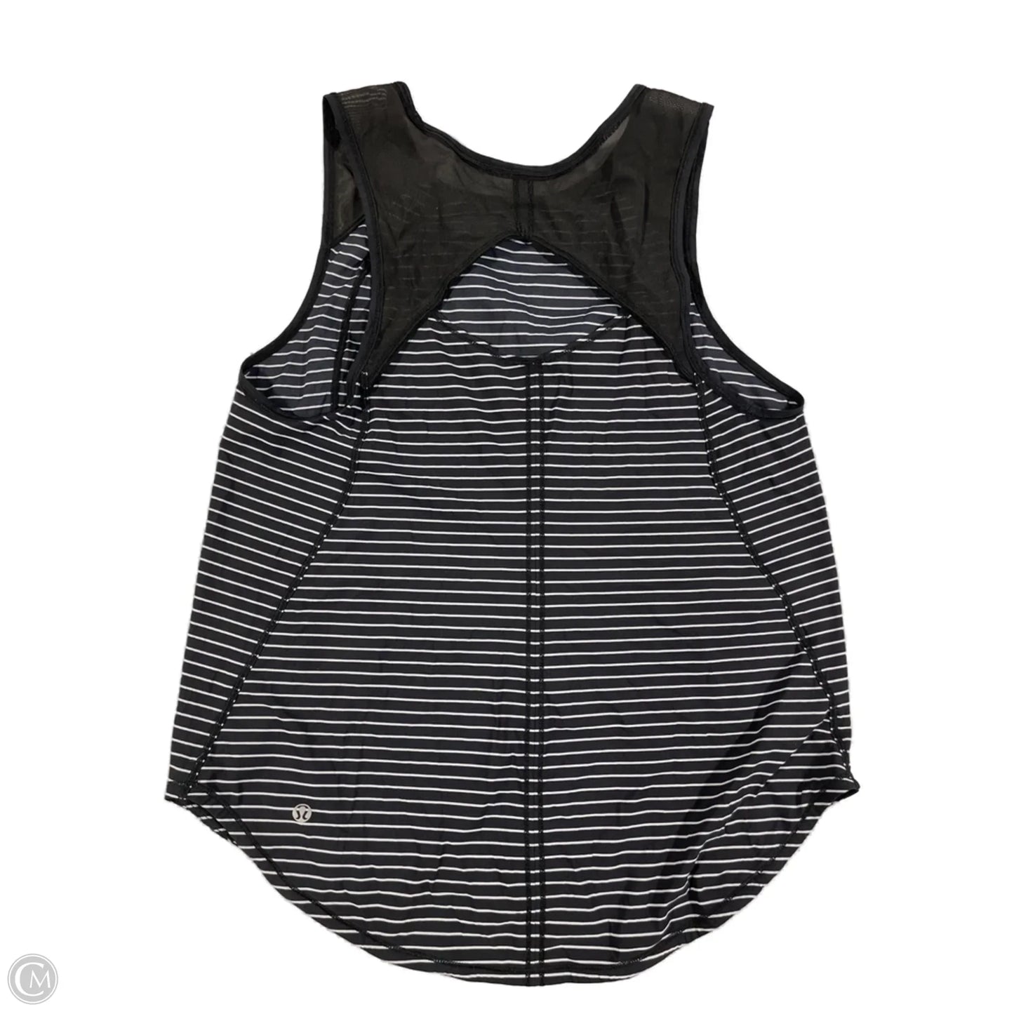 Athletic Tank Top By Lululemon In Striped Pattern, Size: M