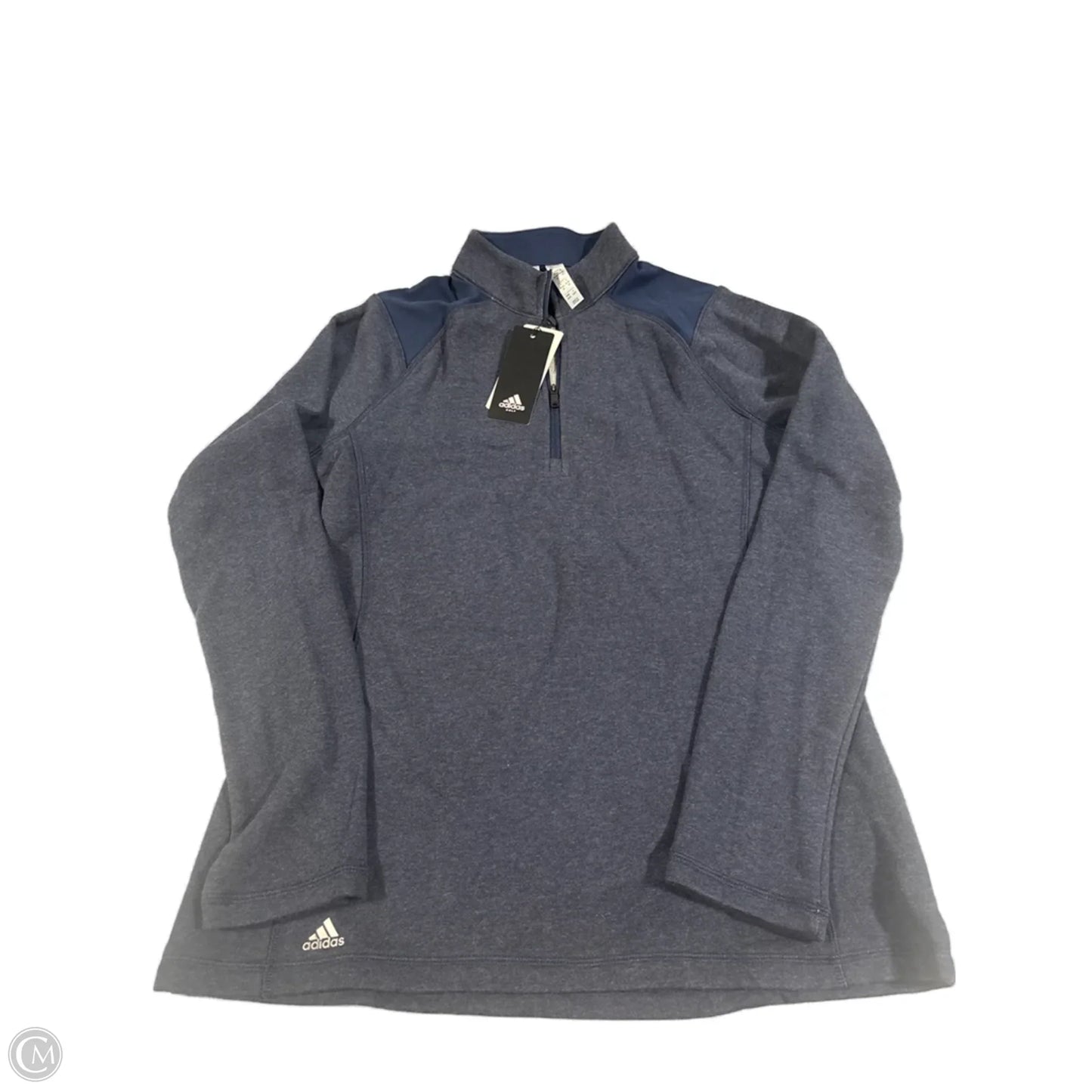 Top Long Sleeve By Adidas In Blue, Size: M