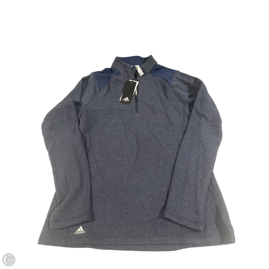 Top Long Sleeve By Adidas In Blue, Size: M