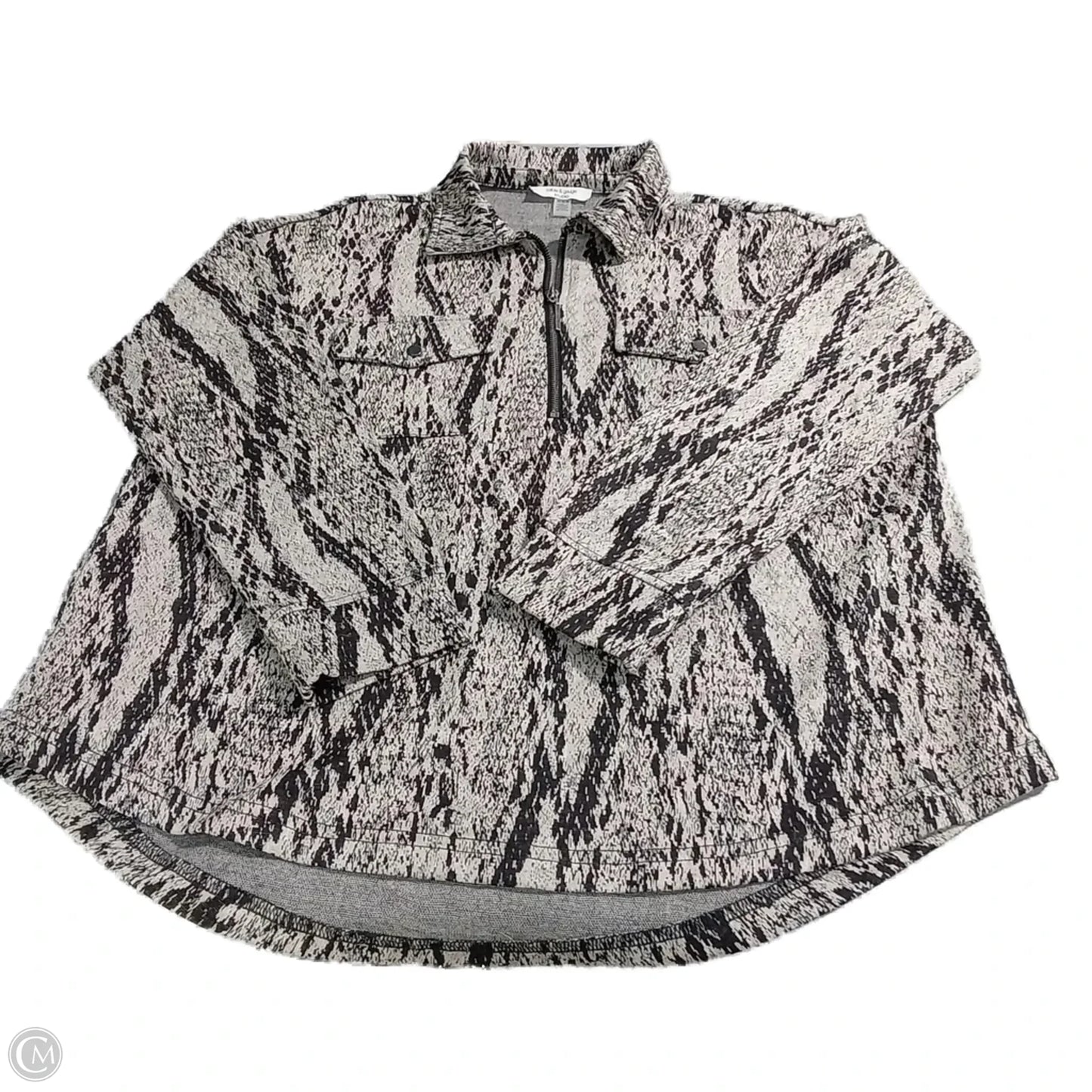 Jacket Other By Cable And Gauge In Black & Brown, Size: M