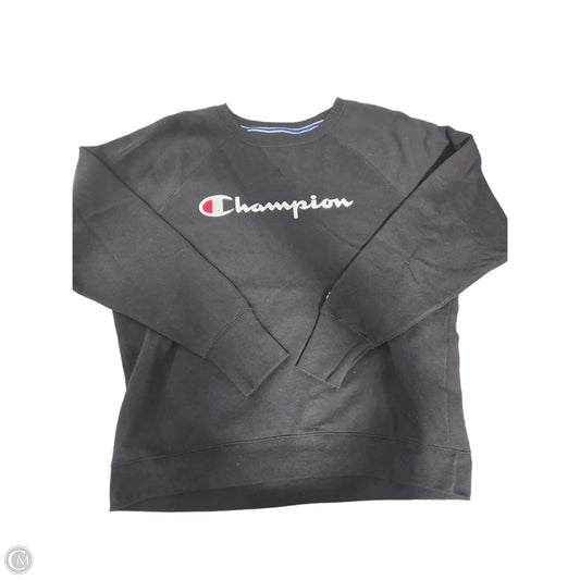 Sweatshirt Crewneck By Champion In Black, Size: Xl