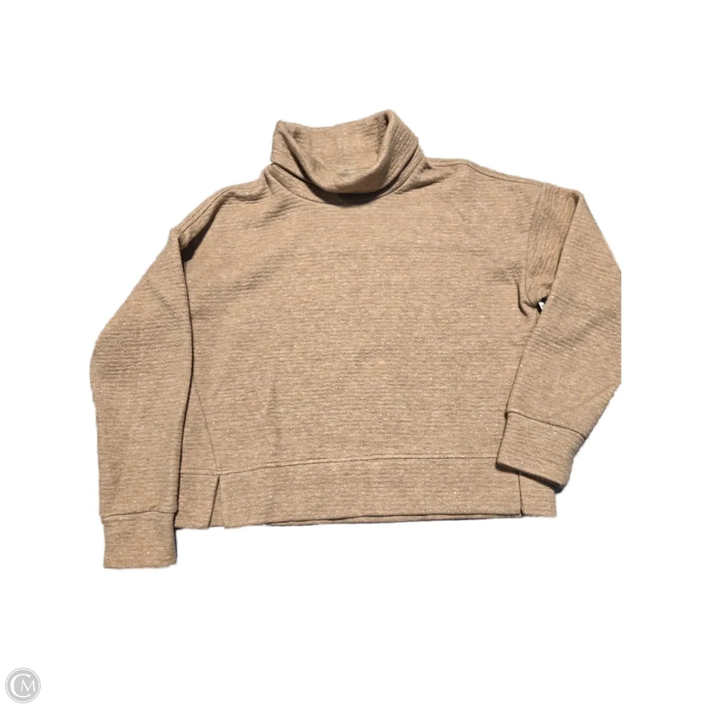 Top Long Sleeve Basic By Calia In Tan, Size: M