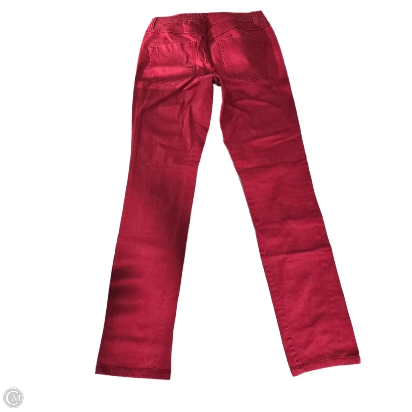Jeans Straight By Inc In Red Denim, Size: 6