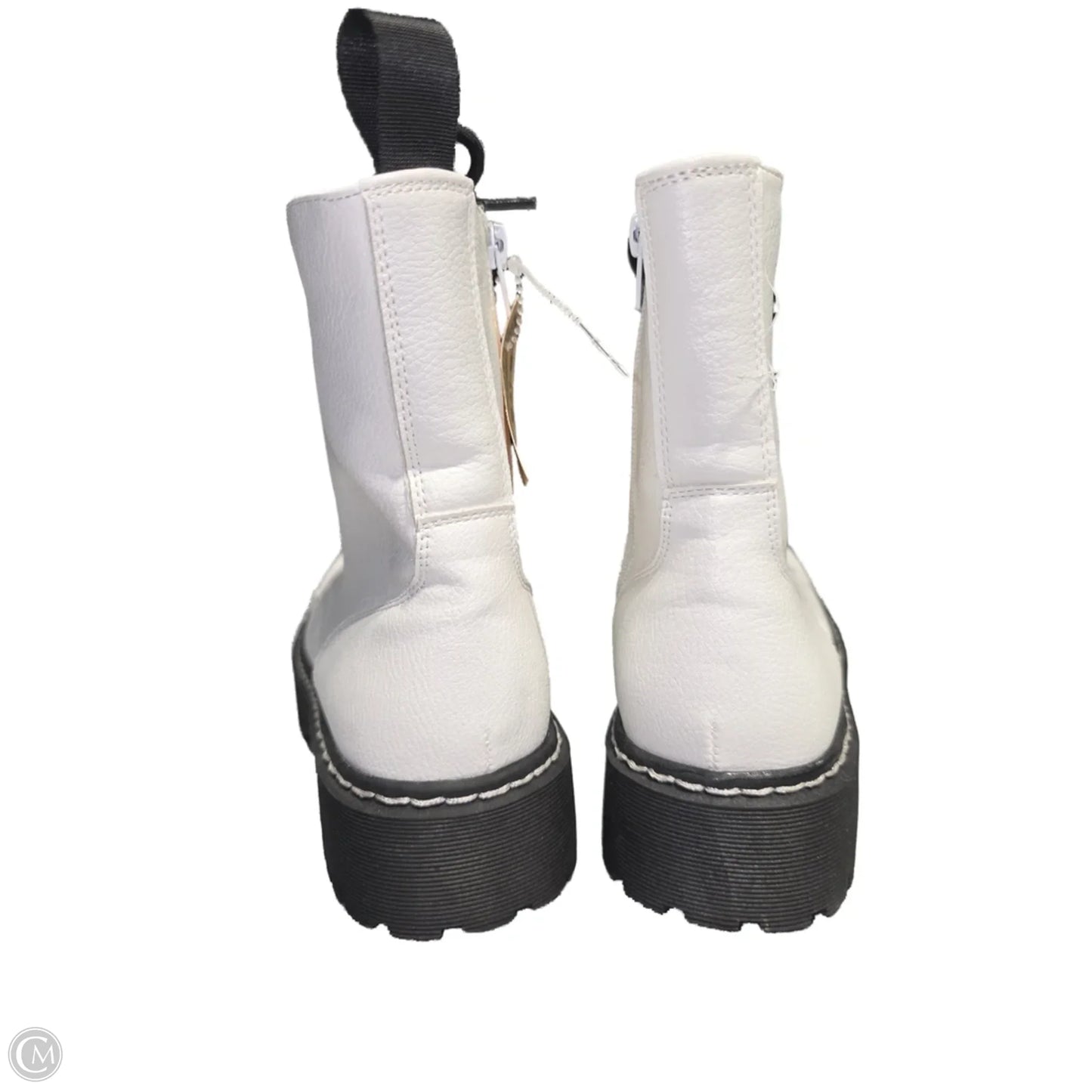 Boots Ankle Flats By Cme In White, Size: 7