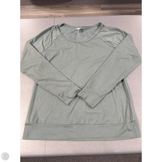 Athletic Top Long Sleeve Crewneck By Balance Collection In Green, Size: M