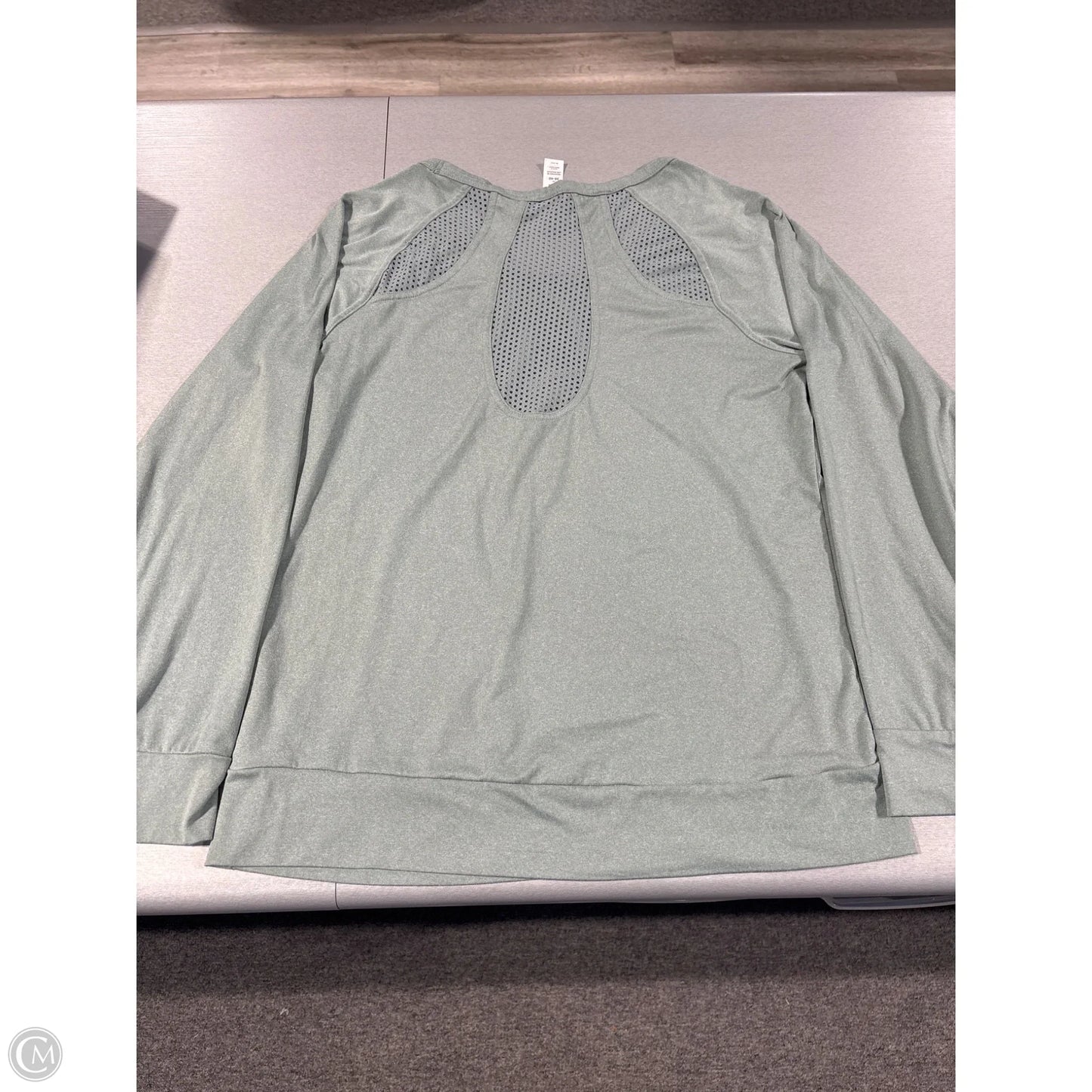 Athletic Top Long Sleeve Crewneck By Balance Collection In Green, Size: M