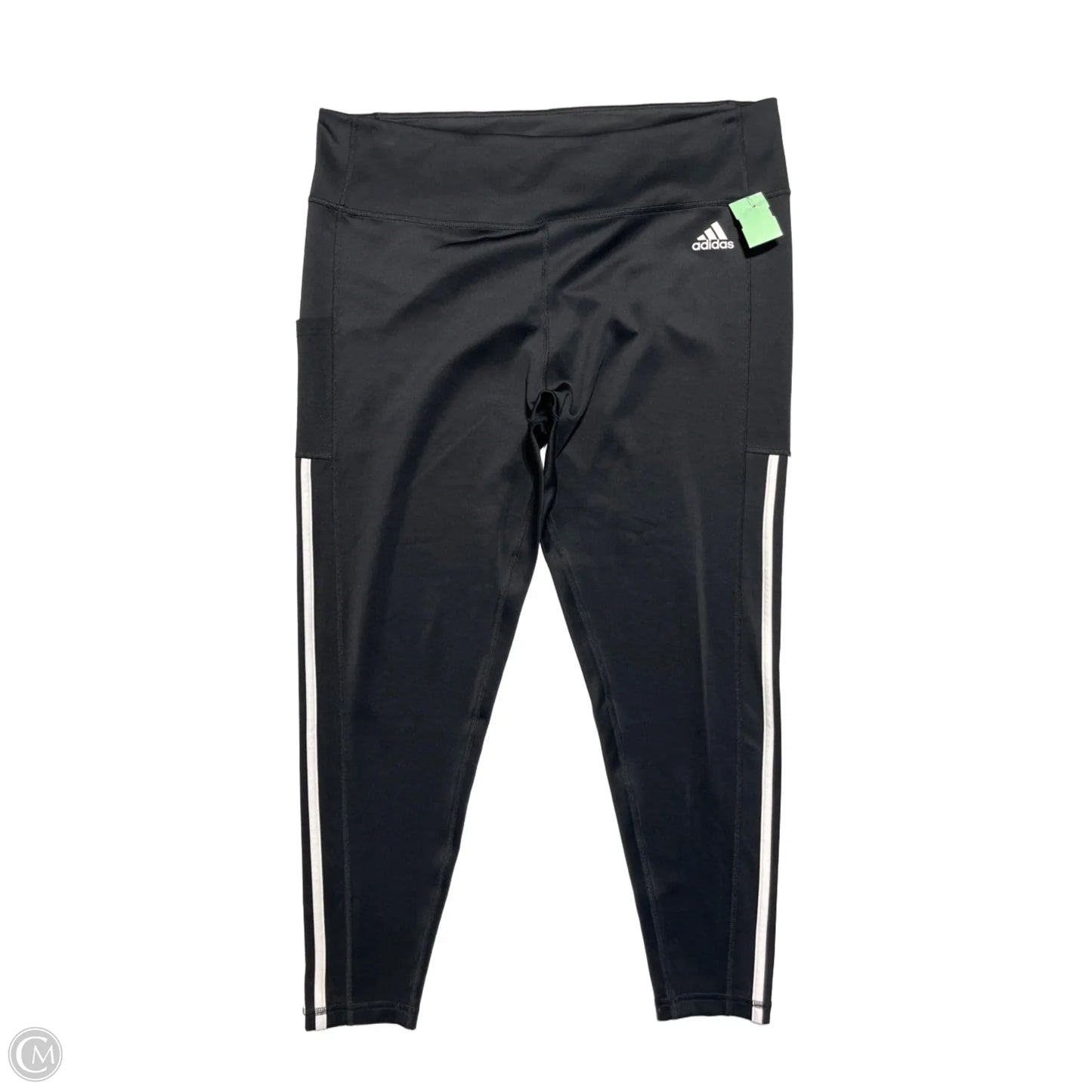 Athletic Capris By Adidas In Black, Size: Xxl