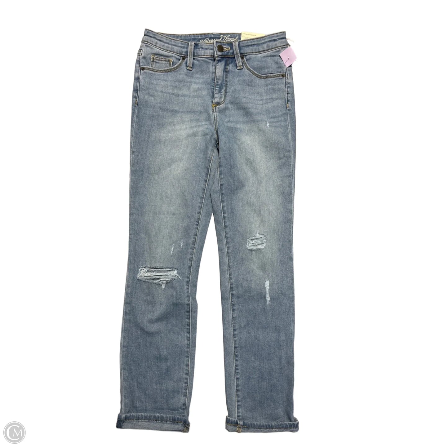 Jeans Straight By Universal Thread In Blue Denim, Size: 0