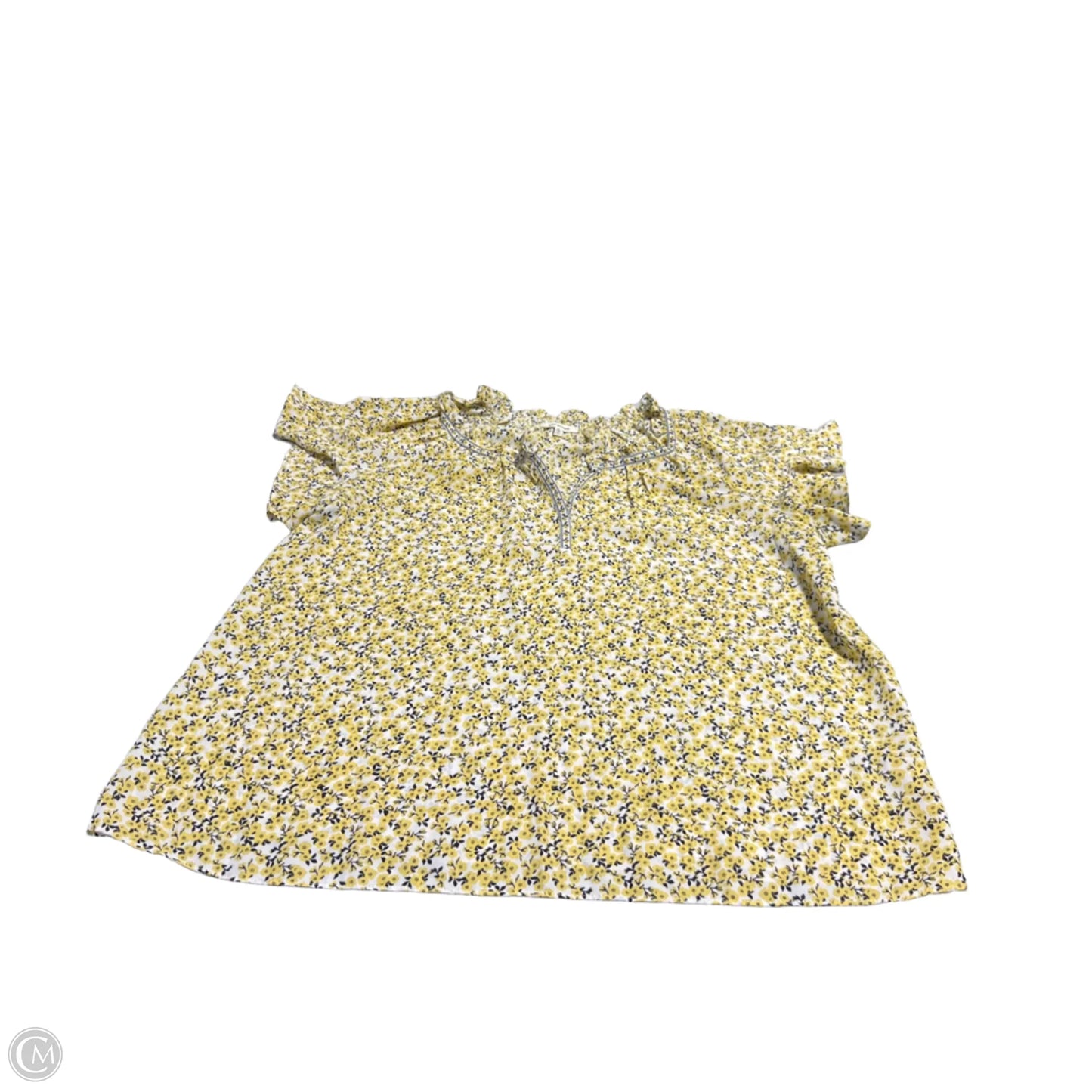 Blouse Short Sleeve By Max Studio In Floral Print, Size: Xl