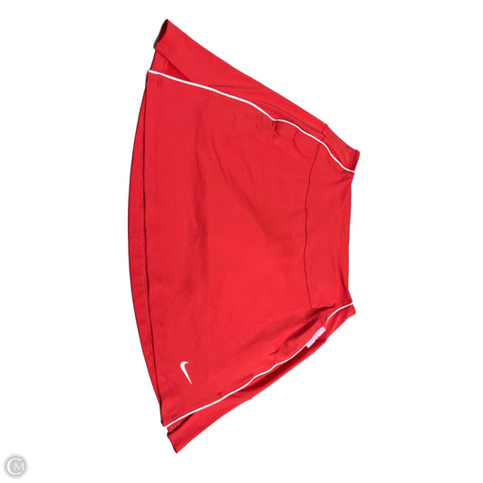 Athletic Skort By Nike In Red, Size: S