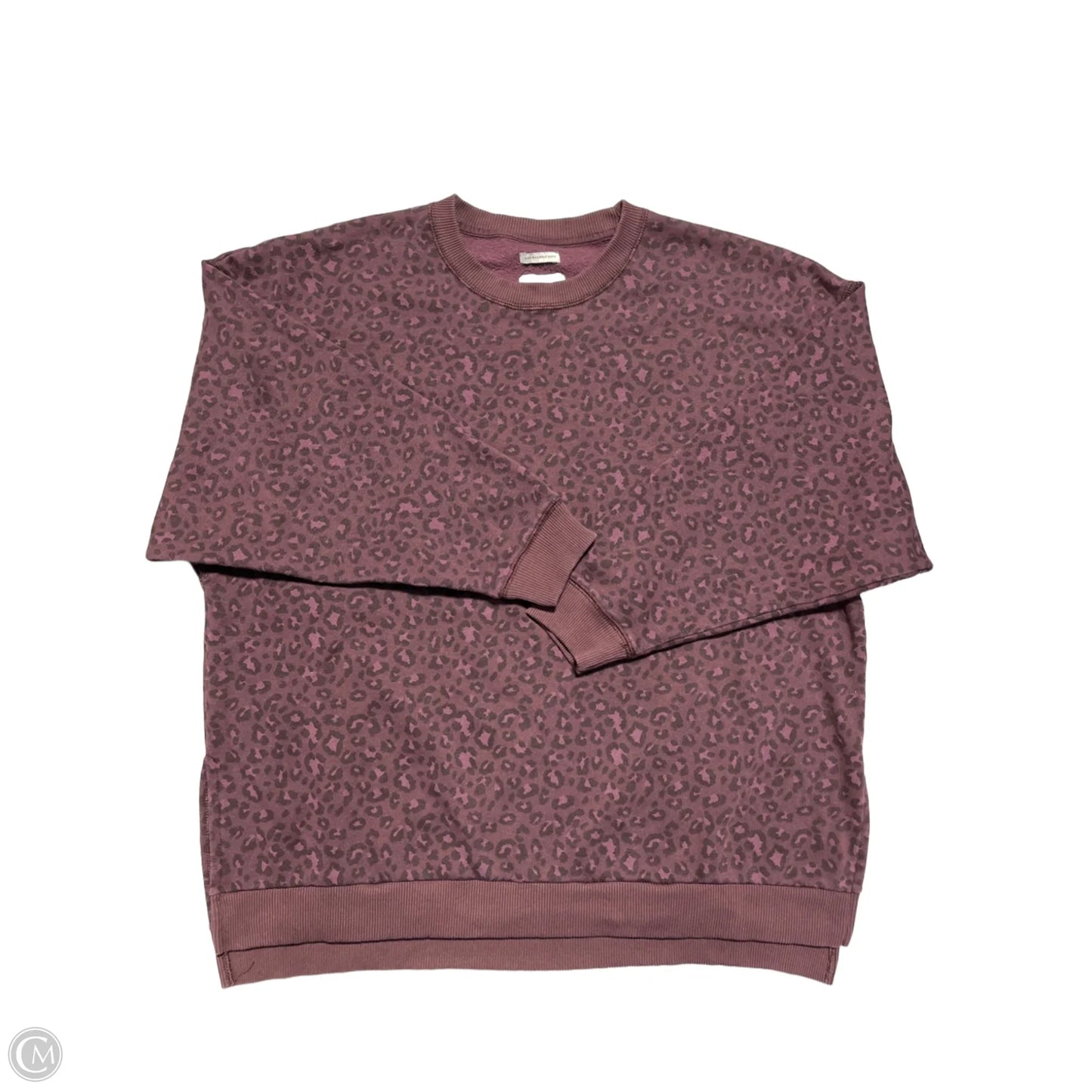 Sweatshirt Crewneck By American Eagle In Animal Print, Size: M