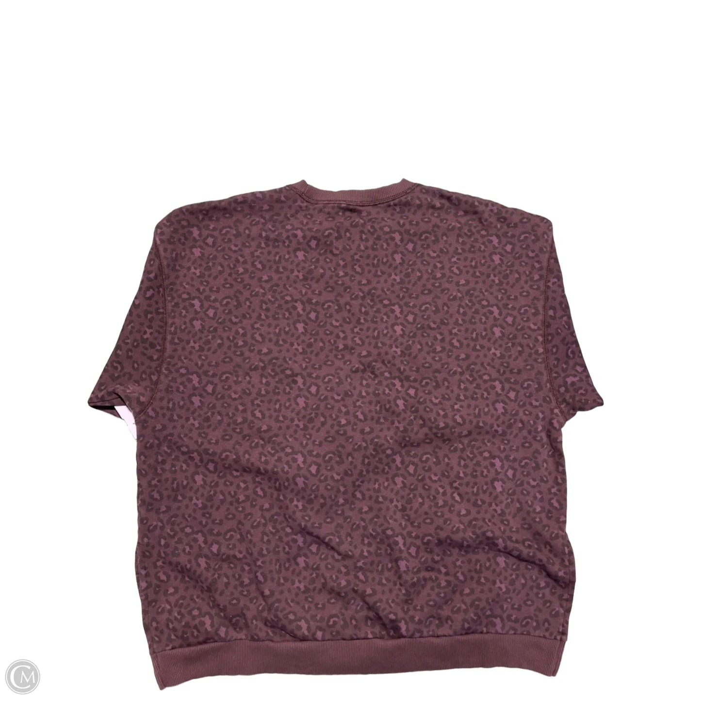 Sweatshirt Crewneck By American Eagle In Animal Print, Size: M